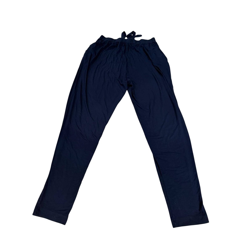 Cozy Earth Women's Bamboo Jogger Pants Navy Blue Size Large L Loungewear Oprah
